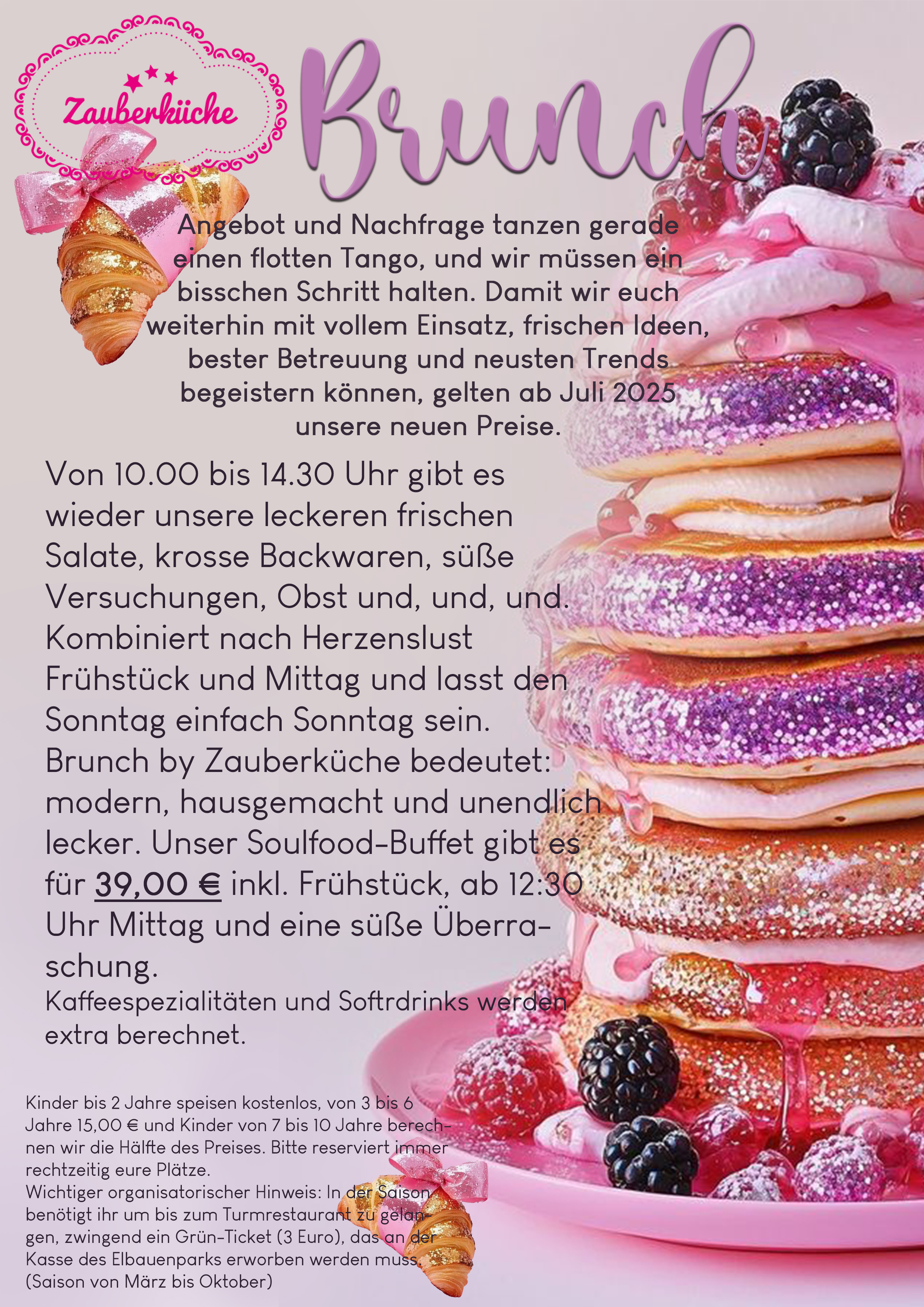 Sonntagsbrunch im Turmrestaurant Elbauenpark