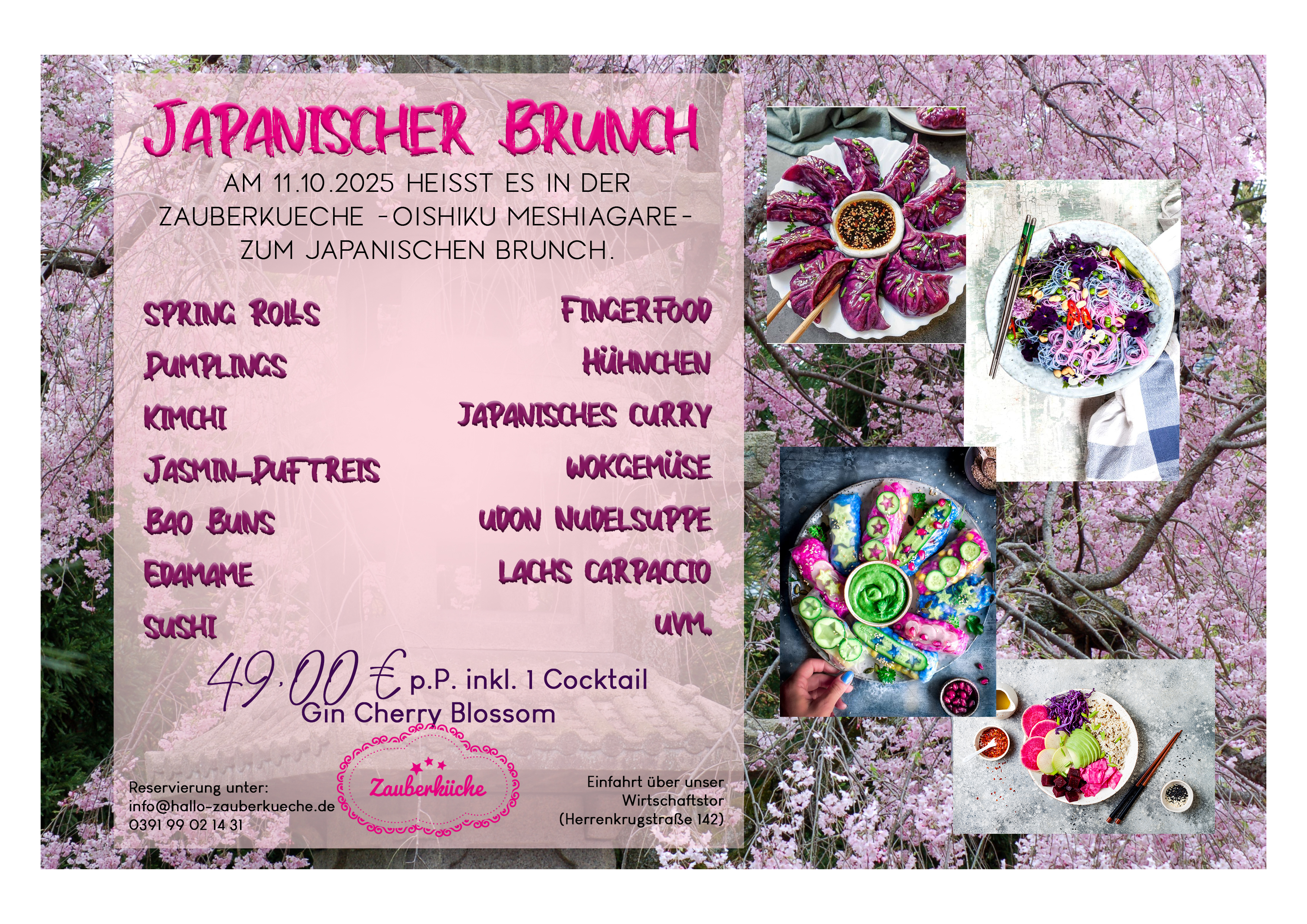 Japanischer Brunch im Turmrestaurant Elbauenpark