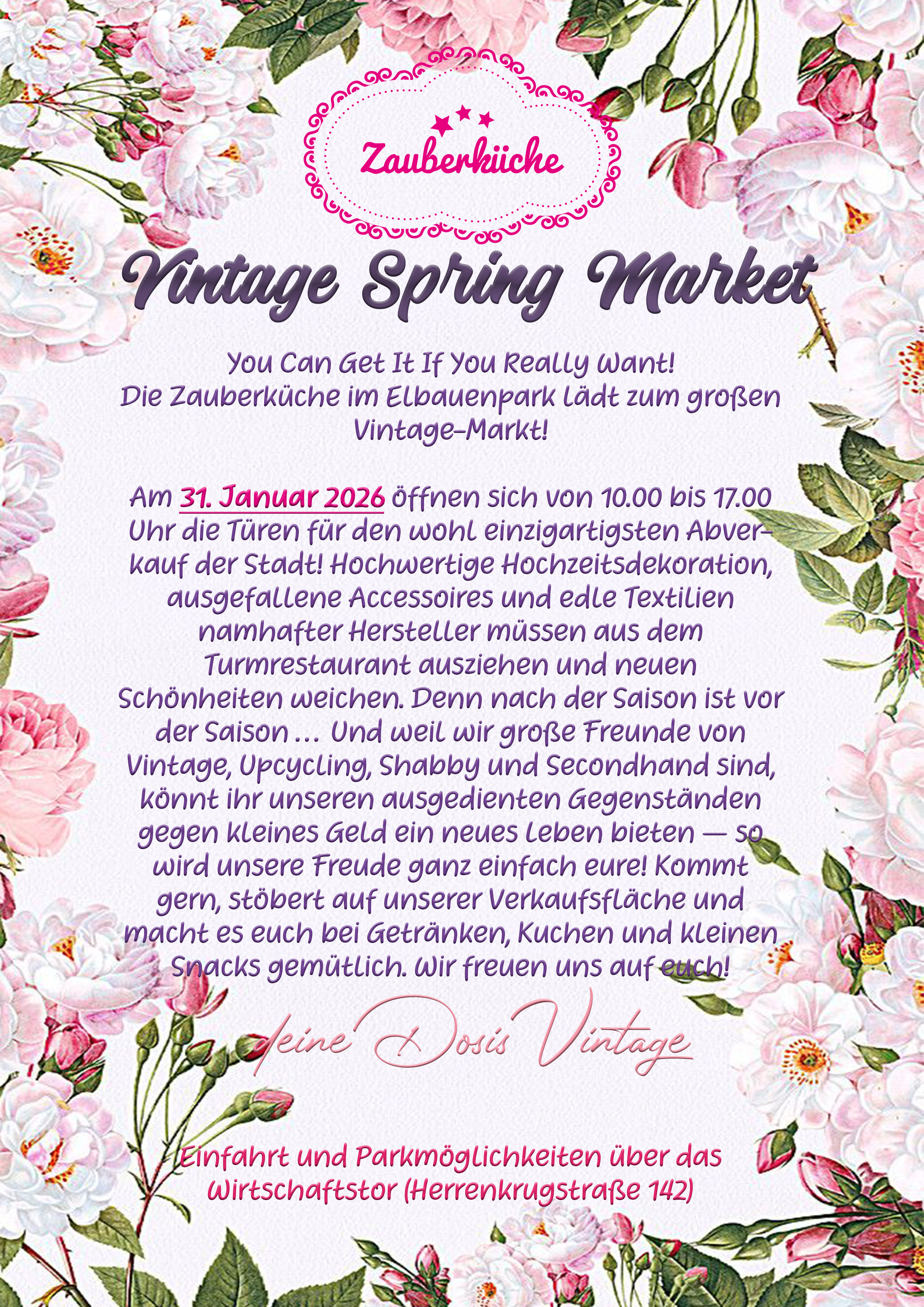 Vintage Spring Market im Jahrtausendturm im Elbauenpark